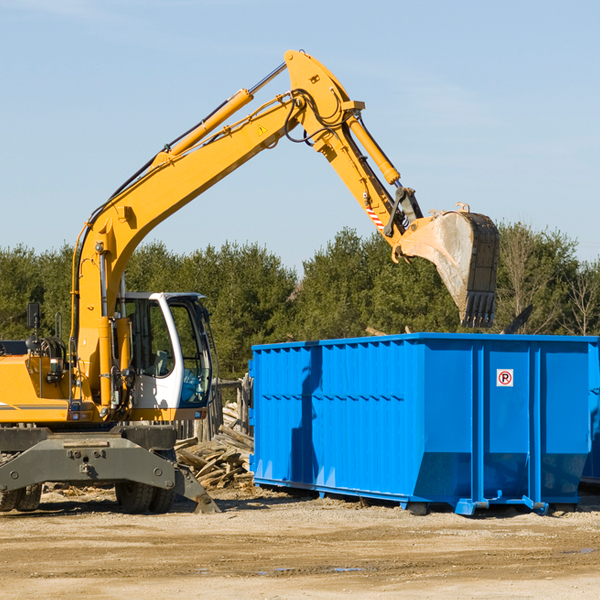 can i choose the location where the residential dumpster will be placed in Amelia County Virginia